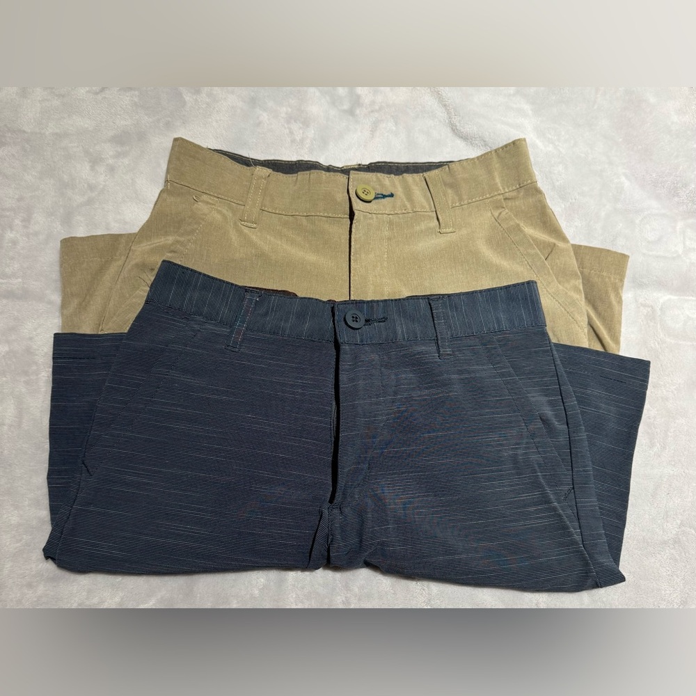 Burnside Boy’s Shorts - Navy and Tan - Picture 1 of 6